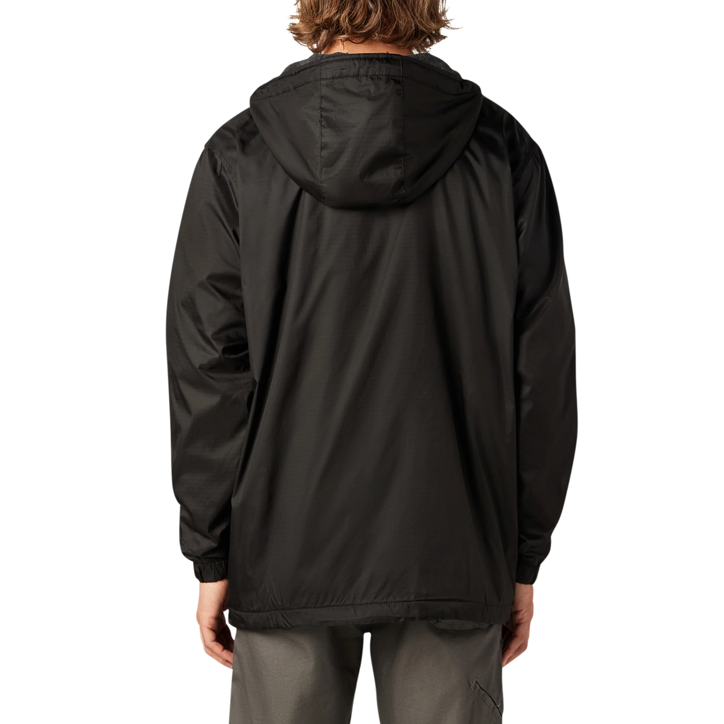 Fleece Lined Nylon Hooded Jacket - Image 11