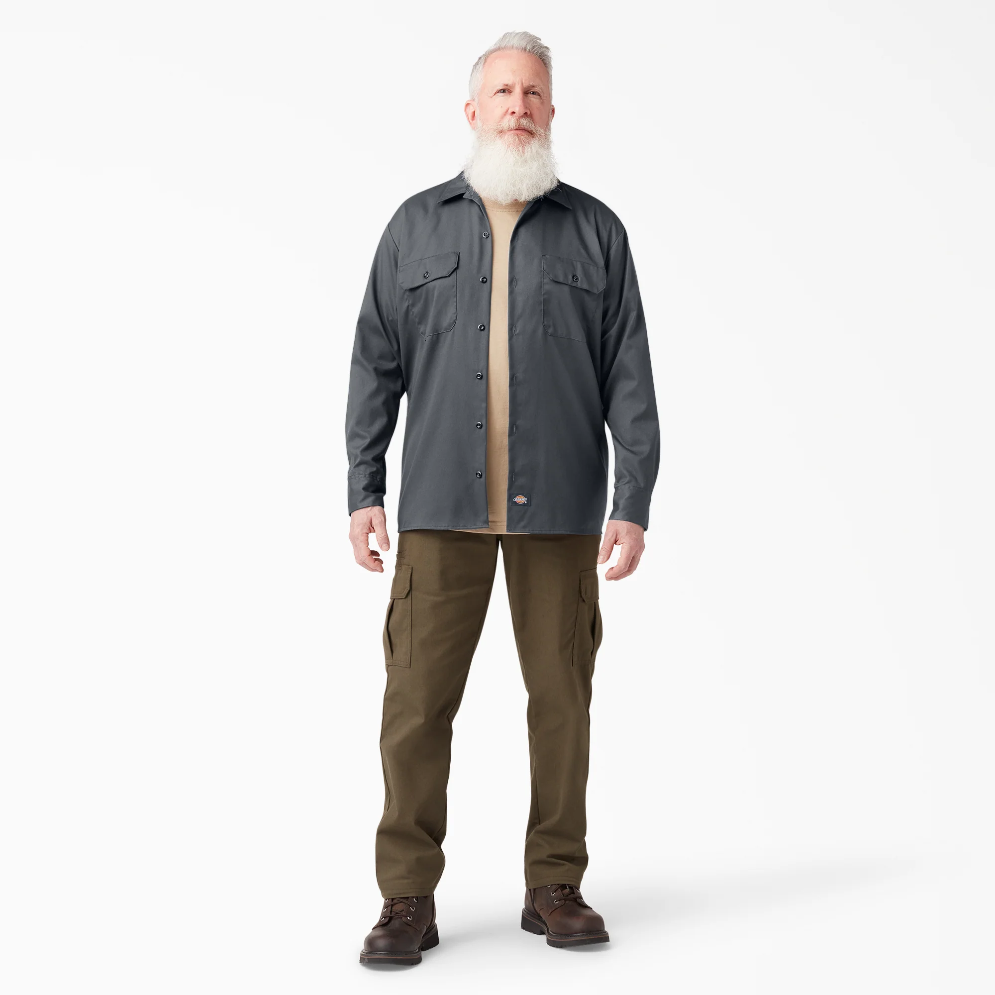 FLEX Relaxed Fit Long Sleeve Work Shirt - Image 4