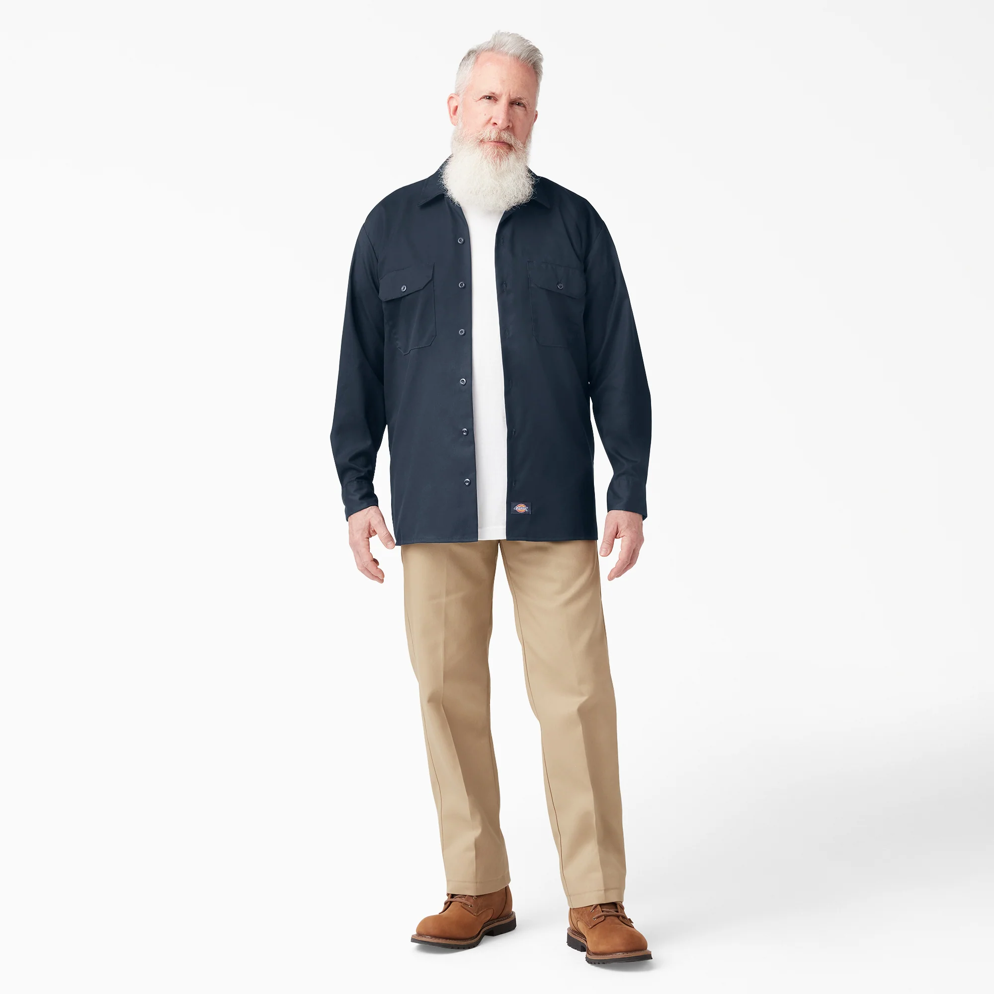 FLEX Relaxed Fit Long Sleeve Work Shirt - Image 4