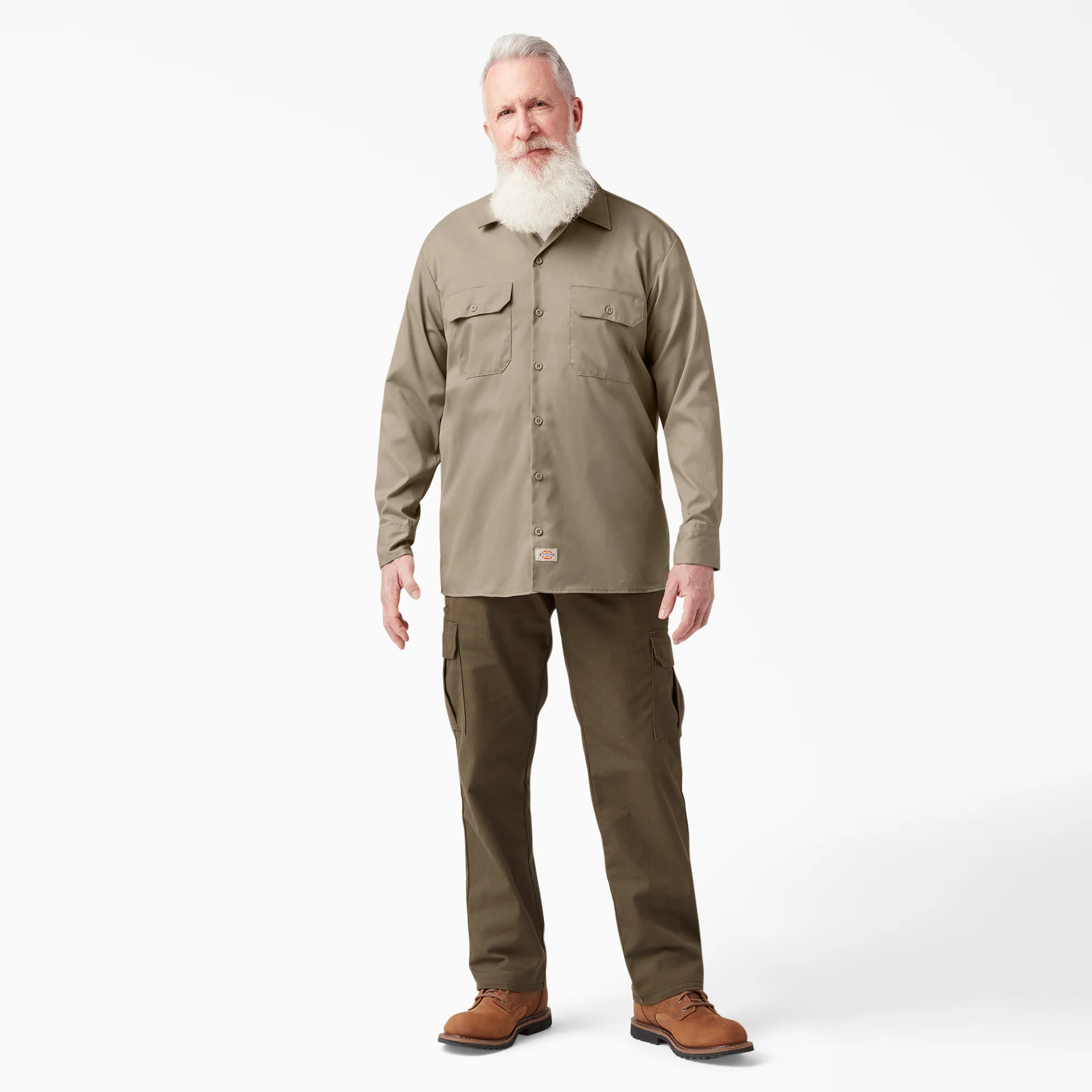 FLEX Relaxed Fit Long Sleeve Work Shirt - Image 4