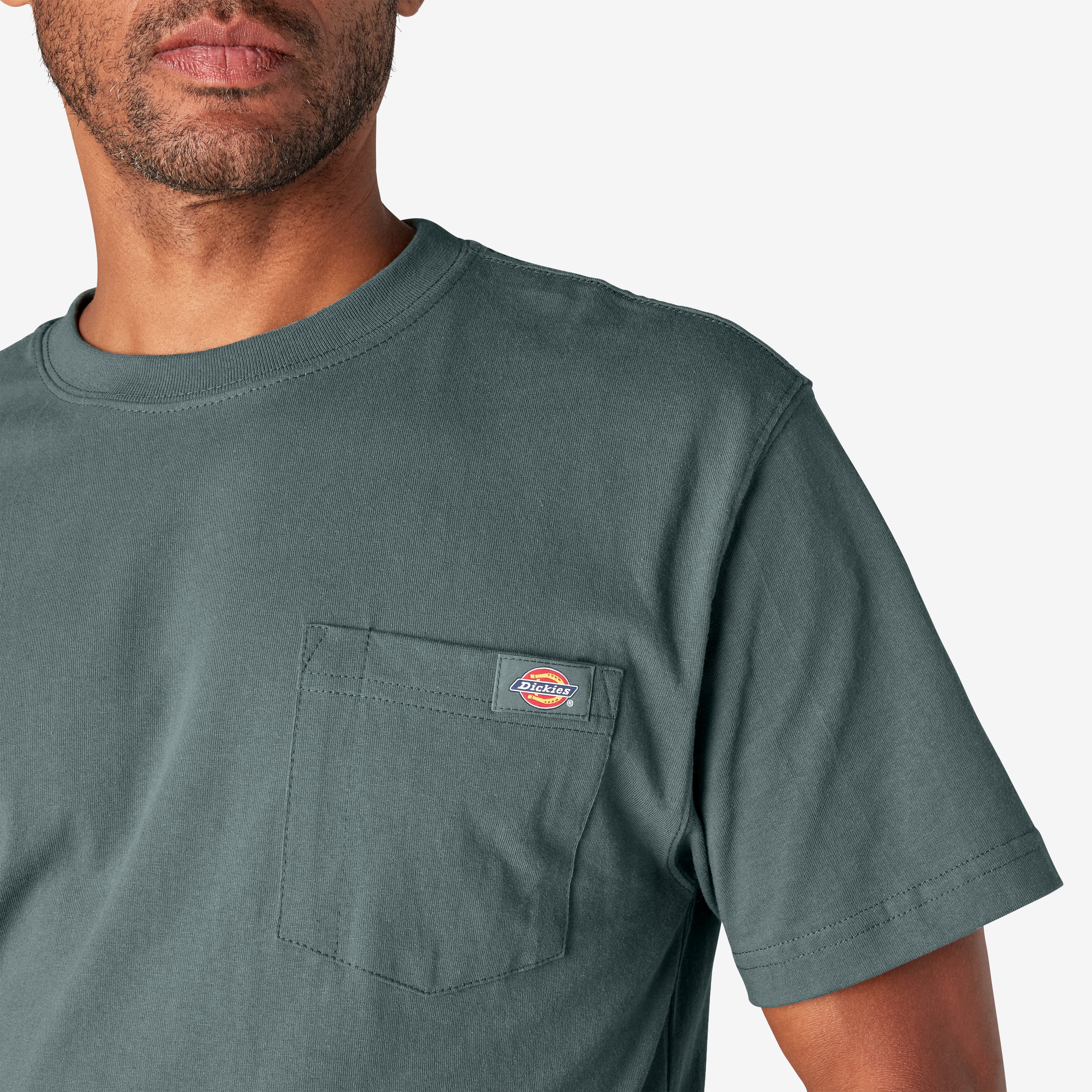 Heavyweight Short Sleeve Pocket T-Shirt - Image 7