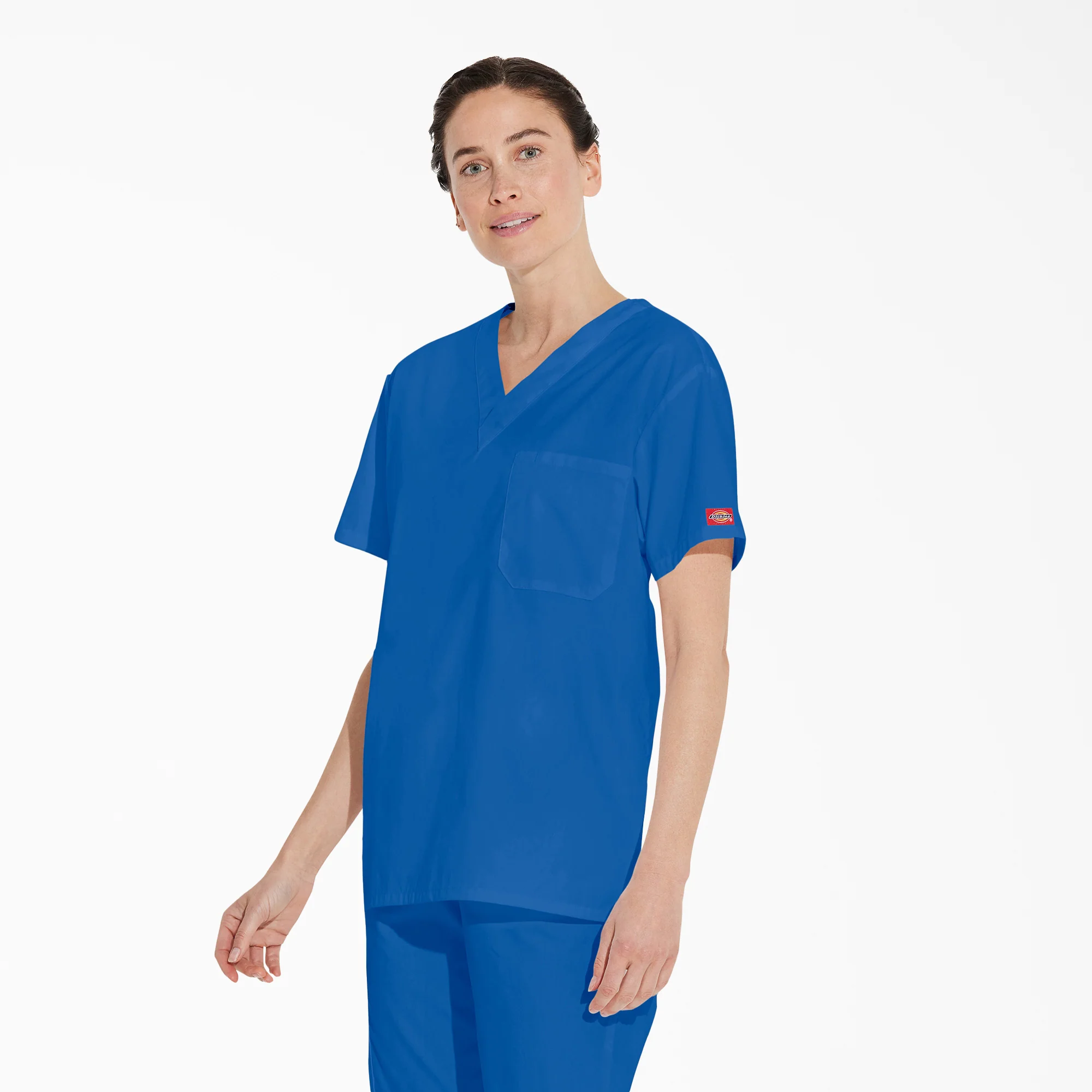 Unisex EDS Signature V-Neck Scrub Top - Image 3