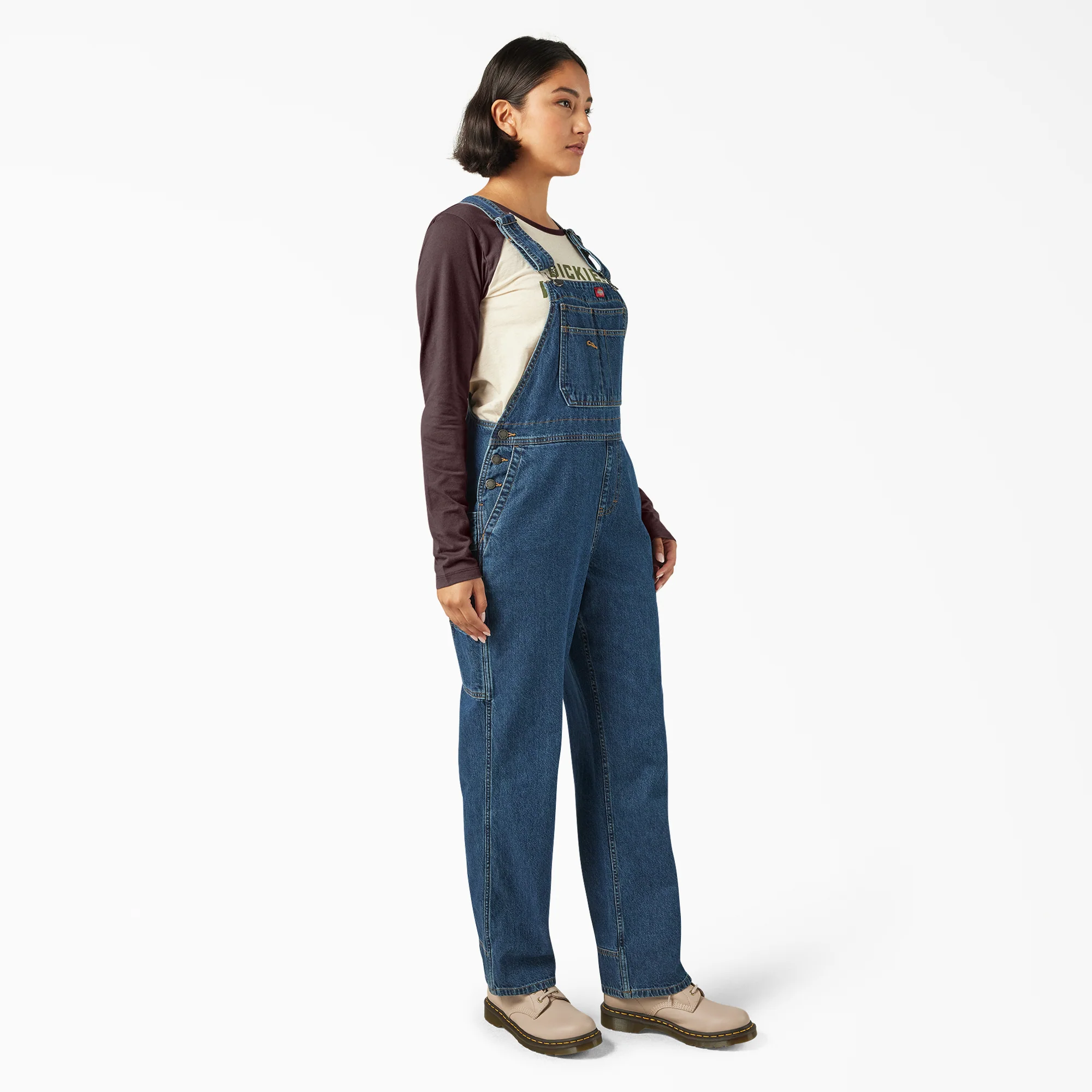Women’s Relaxed Fit Bib Overalls - Image 4