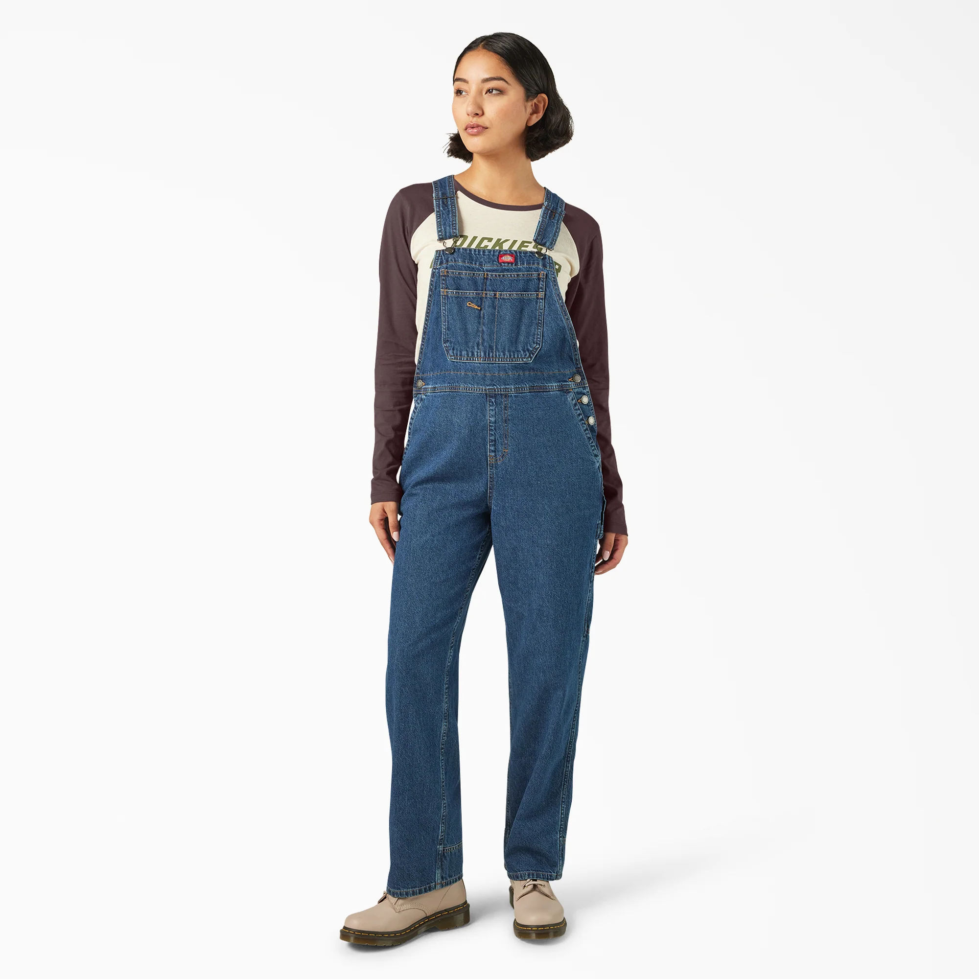 Women’s Relaxed Fit Bib Overalls - Image 5